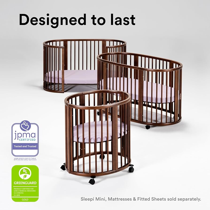 ストッケベッド Stokke Sleepi&Junior/WalnutBrown Stokke Sleepi Convertible Crib – Baby Grand